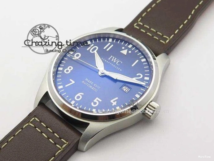 MIROTIME 0223 Mark XVIII Le Petit Prince IW327004 SS Mk Maker Best Edition Blue Dial On Brown Leather Strap A TimelessDesign 7296